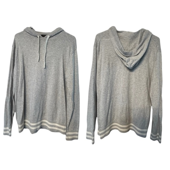 Banana Republic Gray Hooded lightweight Sweater - Picture 1 of 6